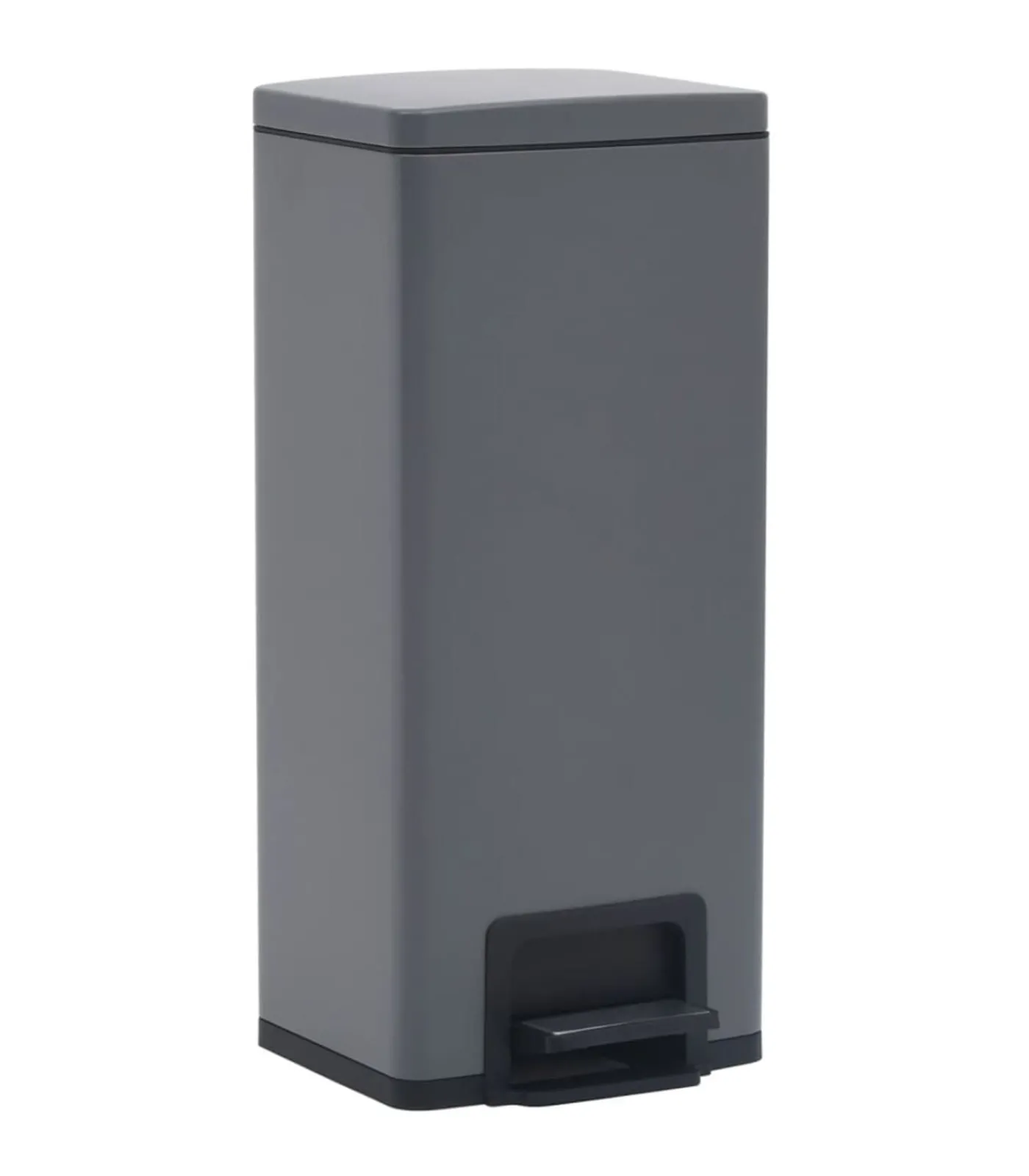 Pedaalemmer met anti-vingerafdruk 30 L RVS grijs Manden En Bakken