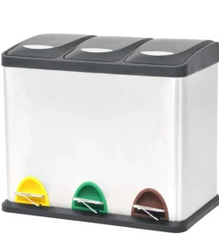 Sale Pedaalemmer voor recycling 24 L roestvrij staal Manden En Bakken