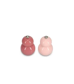Hot Peper/zoutmolen H12cm roze Betty - set/2 Keukenaccessoires