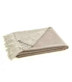 Blanc des Vosges PEROU galet - Plaid Baby Alpaca