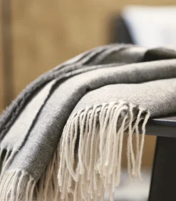 Hot PEROU gris - Plaid Baby Alpaca Bedspreien