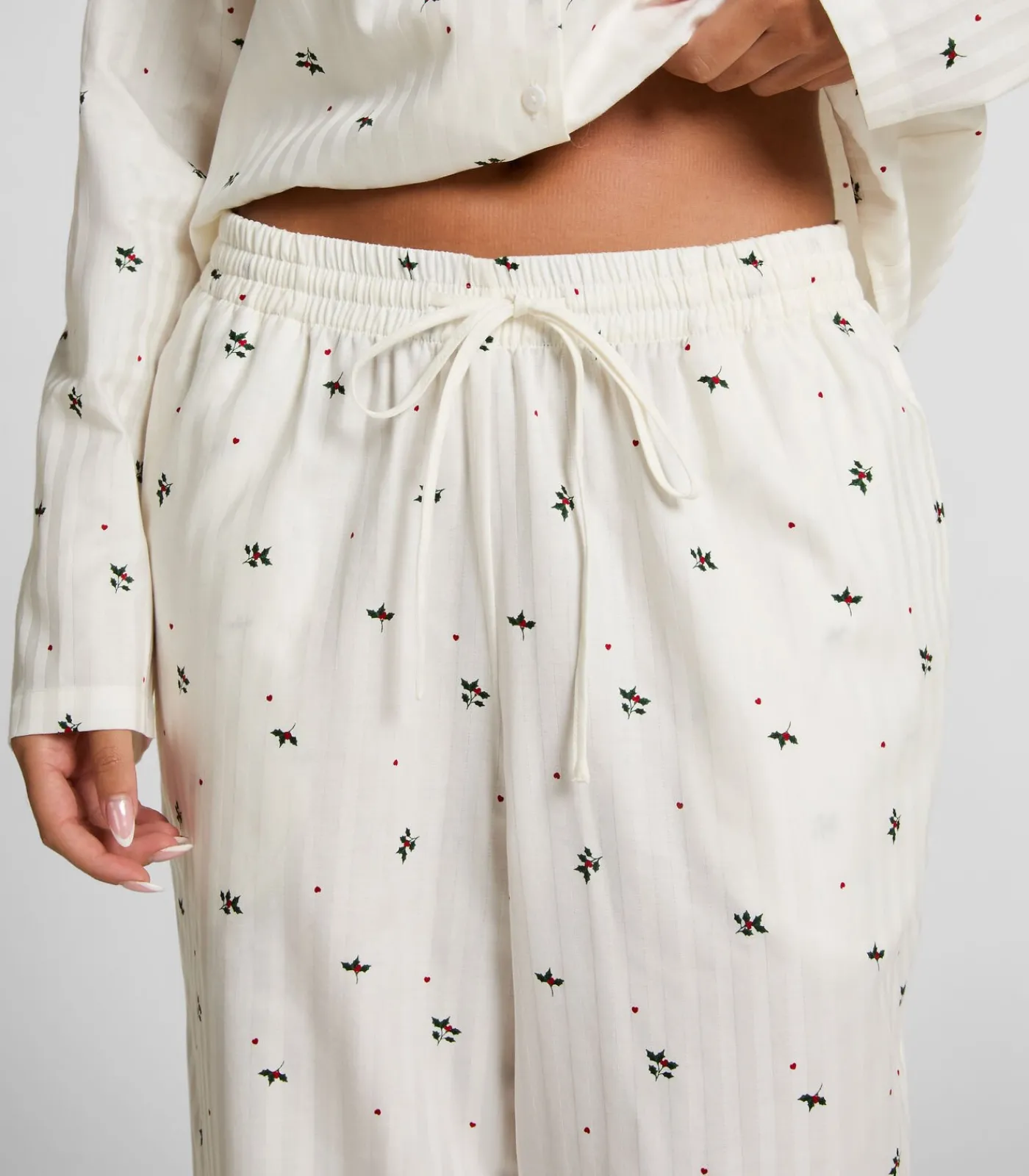 Clearance Petite Pyjamabroek met maretakprint DAMES Nachtmode