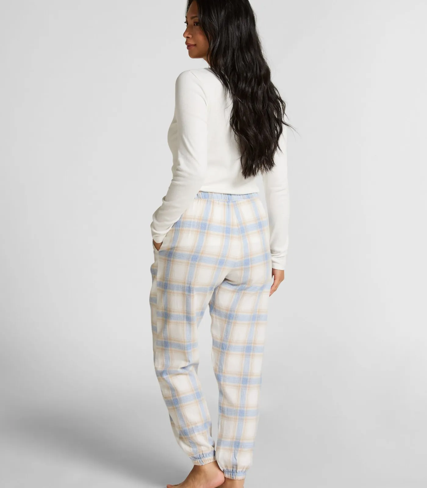 DAMES Hunkemöller Petite Pyjamabroek Twill Check