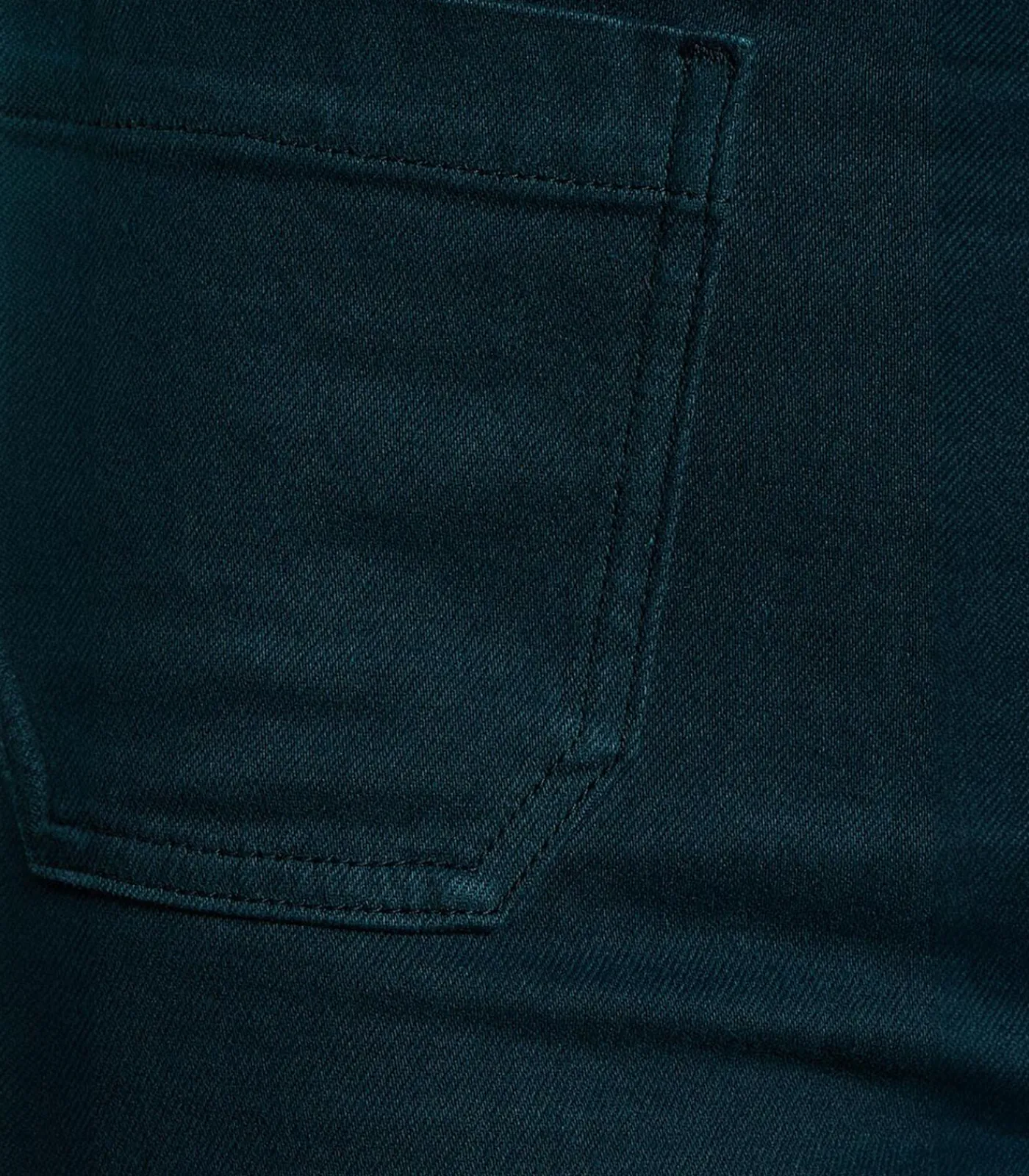 DAMES La Fée Maraboutée petrolblauwe flare jeans met hoge taille van organisch katoen