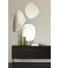 Clearance Philou Spiegel - Glas/Metaal - Zwart - 60x59x0,5 Spiegels