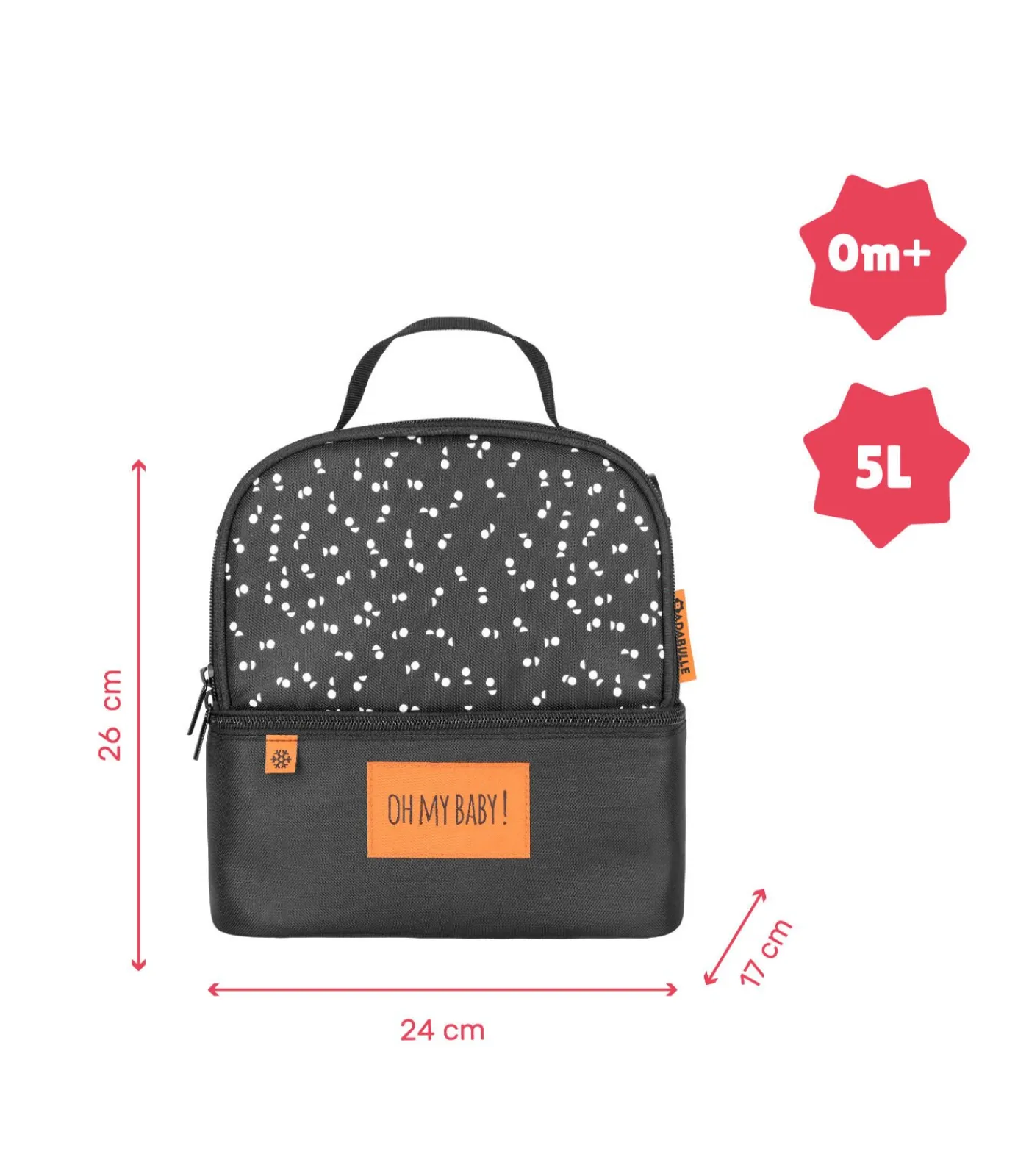 Hot Pick & Go geïsoleerde lunchtas met meerdere vakken Kinderen Babyuitzet