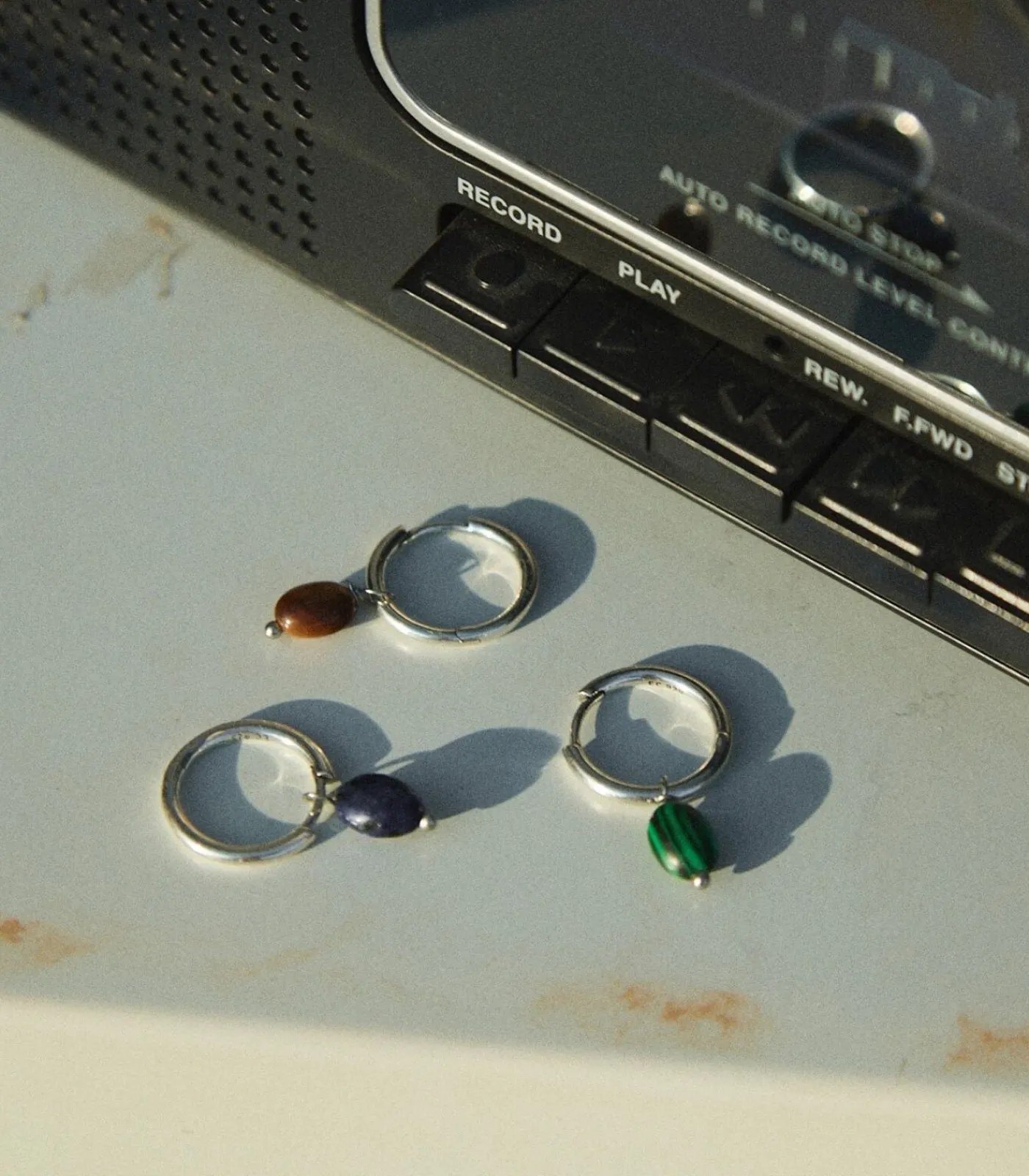 Clearance PIERCING CREOOL BAROQUE MALAQUITA Heren Oorbellen