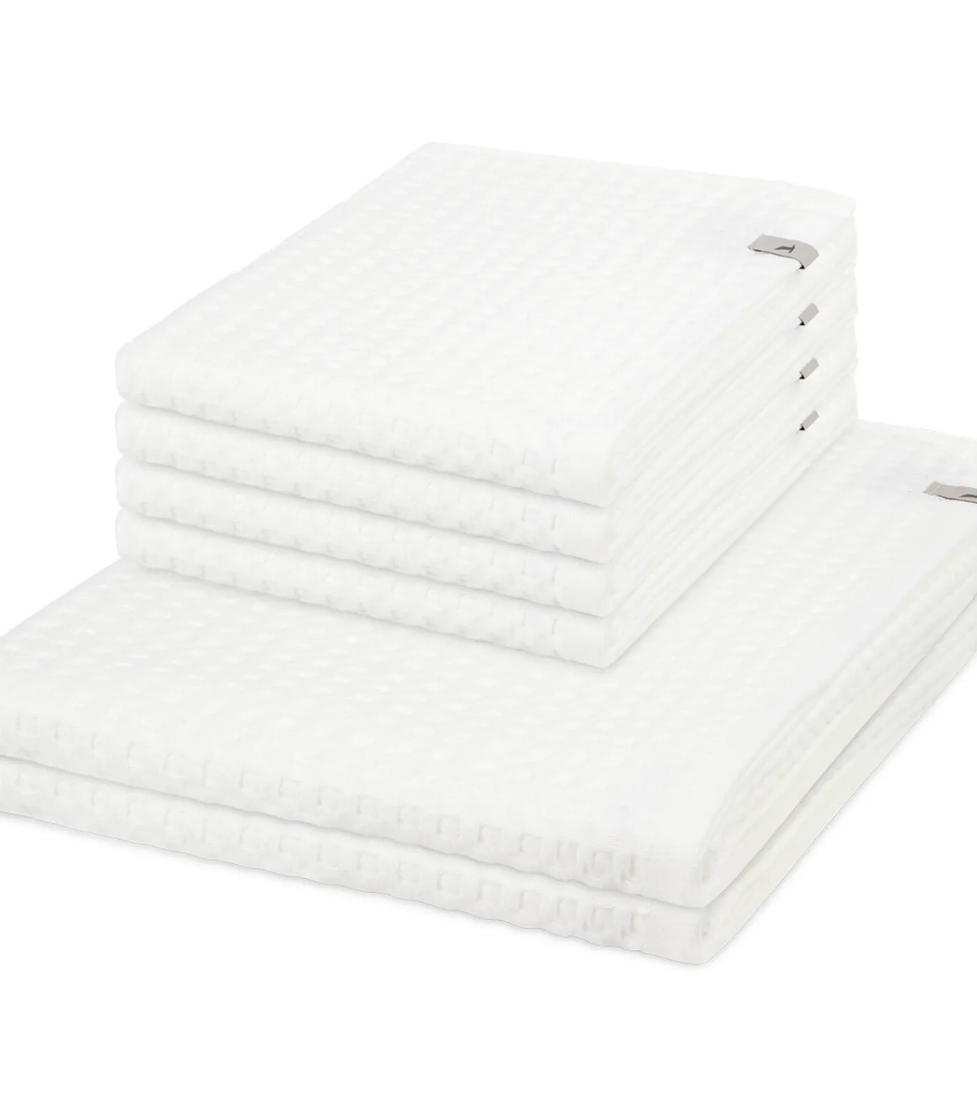 Möve Piquee - 6-delige handdoeken set