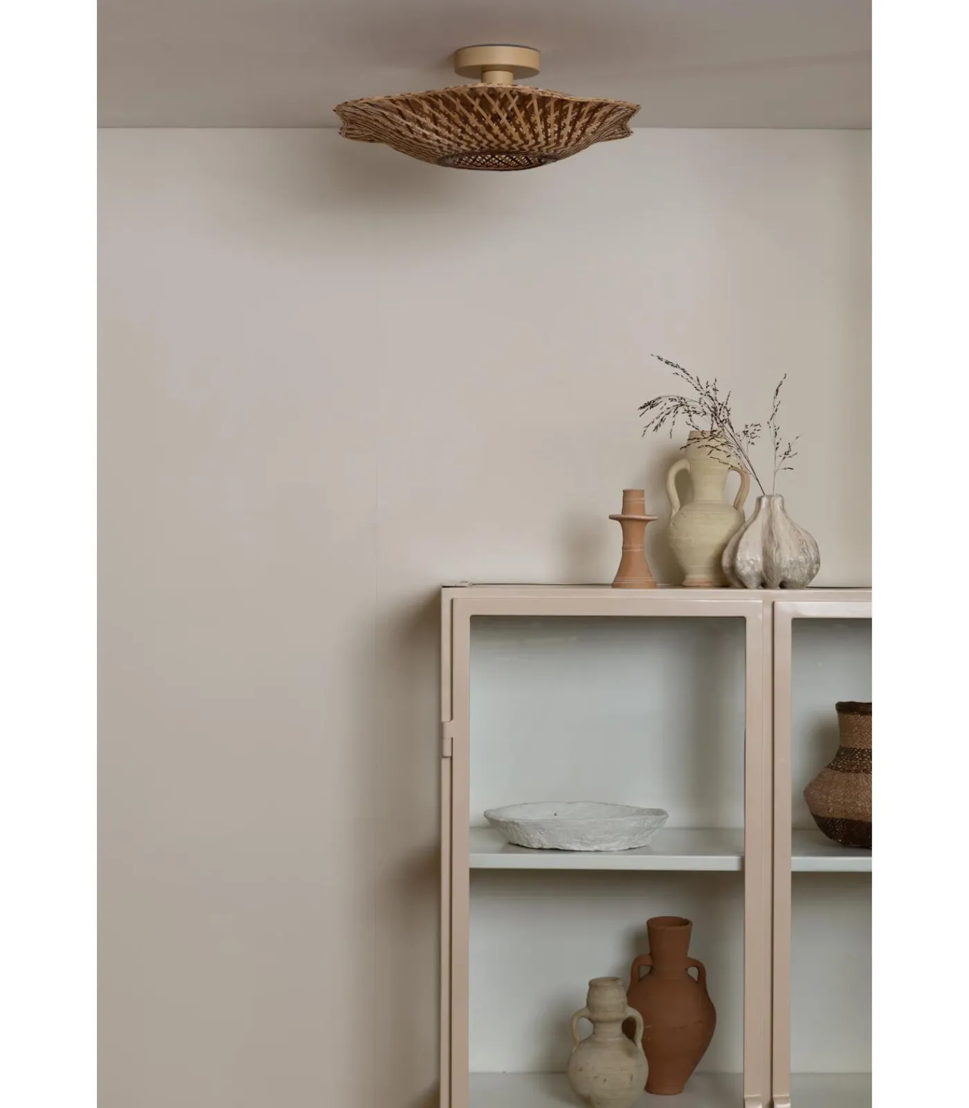 GOOD &MOJO Plafonniere Madura - Naturel - Ø13cm