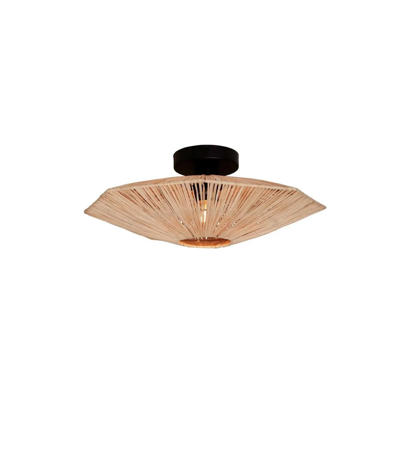 New Plafonniere Panama - Naturel - 45x45x5cm Hanglampen