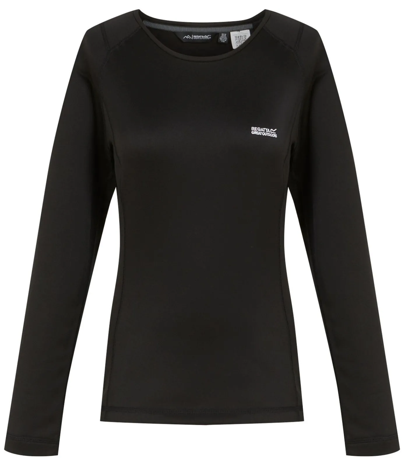 DAMES Regatta PLAIN - basislaag - Zwart