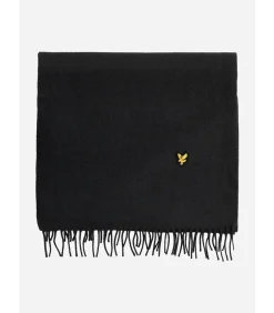 Heren Lyle & Scott Plain lambswool scarf - jet