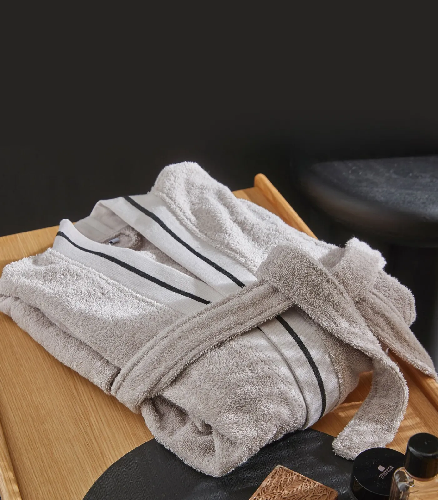 Best PLAISANCE Perle - Badjas unisex katoen DAMES Badjassen