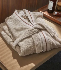 DAMES Blanc des Vosges PLAISANCE Sable - Badjas unisex katoen