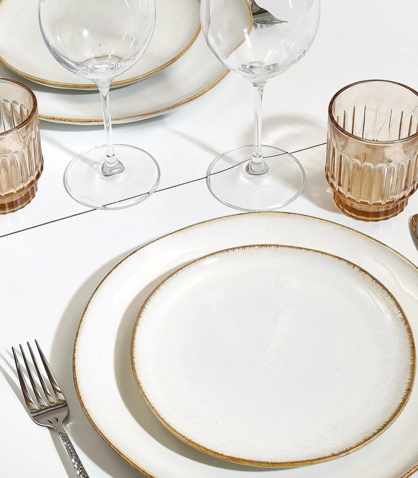 Salt&Pepper Plat bord 28cm coupe wit Artisan - (x4)