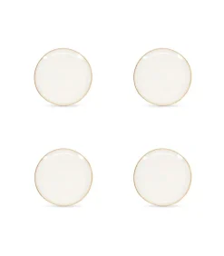 Salt&Pepper Plat bord 21cm coupe wit Artisan - (x4)