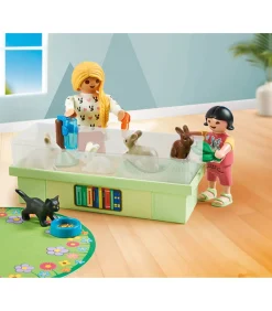 Kinderen Playmobil dieren bouwset Starter Packs Konijnenfamilie 71753