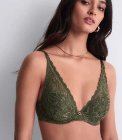 DAMES Aubade Plunge beha in sjaal model Rosessence