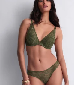 DAMES Aubade Plunge beha in sjaal model Rosessence