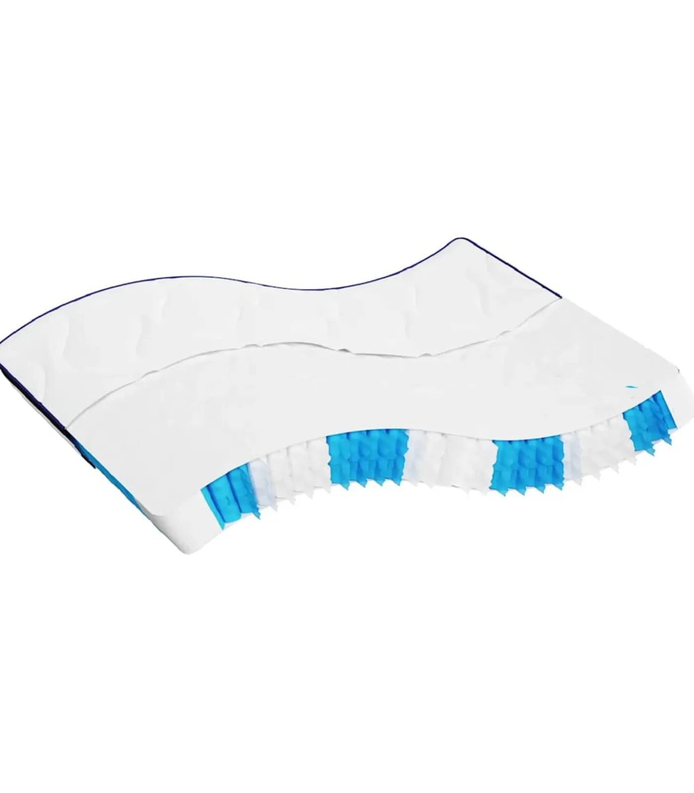 vidaXL Pocketveringmatras middelhard-hard 180x200 cm