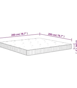 Hot Pocketveringmatras middelhard 200x200 cm Matrasbeschermer