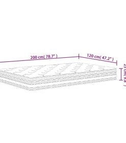 Hot Pocketveringmatras middelhard 120x200 cm Matrasbeschermer
