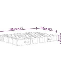 Online Pocketveringmatras middelhard-hard 160x200 cm Super King Size Matrasbeschermer