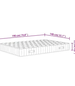 New Pocketveringmatras middelhard-hard 140x190 cm Matrasbeschermer