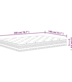 Online Pocketveringmatras middelhard 140x200 cm Matrasbeschermer