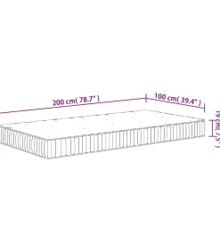 Sale Pocketveringmatras middelhard 100x200 cm Matrasbeschermer