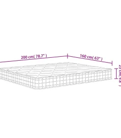 Hot Pocketveringmatras middelhard-hard 160x200 cm Super King Size Matrasbeschermer