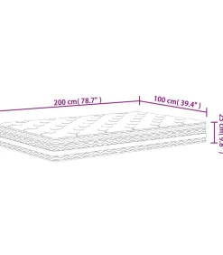Clearance Pocketveringmatras middelhard 100x200 cm Matrasbeschermer