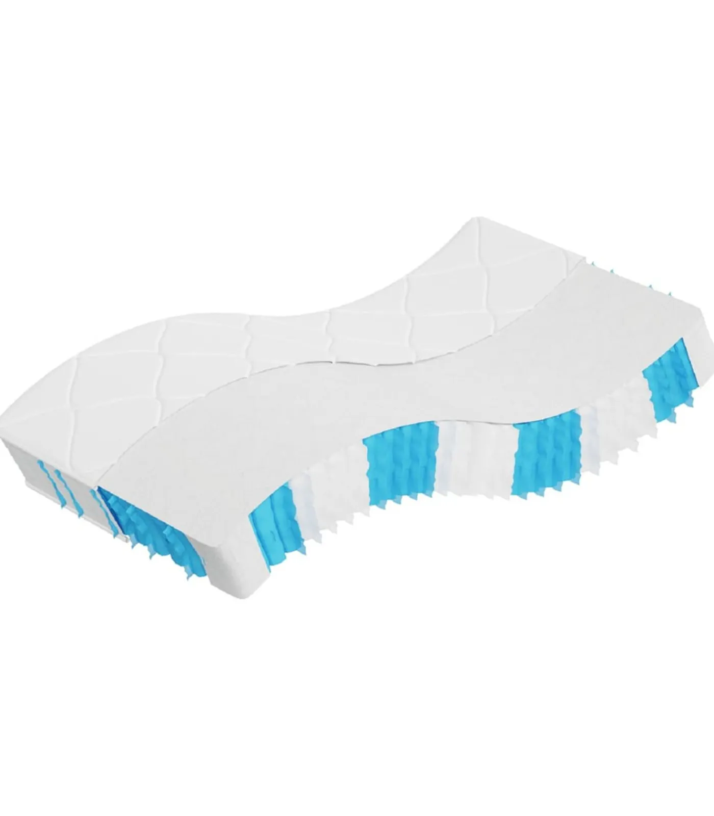 vidaXL Pocketveringmatras middelhard-hard 120x200 cm