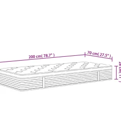 Discount Pocketveringmatras middelhard 70x200 cm Matrasbeschermer
