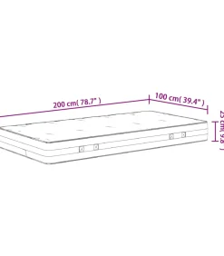 Outlet Pocketveringmatras middelhard-hard 100x200 cm Matrasbeschermer