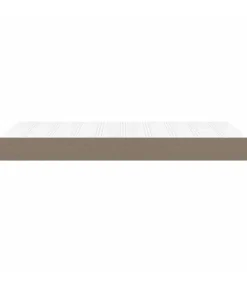 vidaXL Pocketveringmatras 120x190x20 cm stof taupe