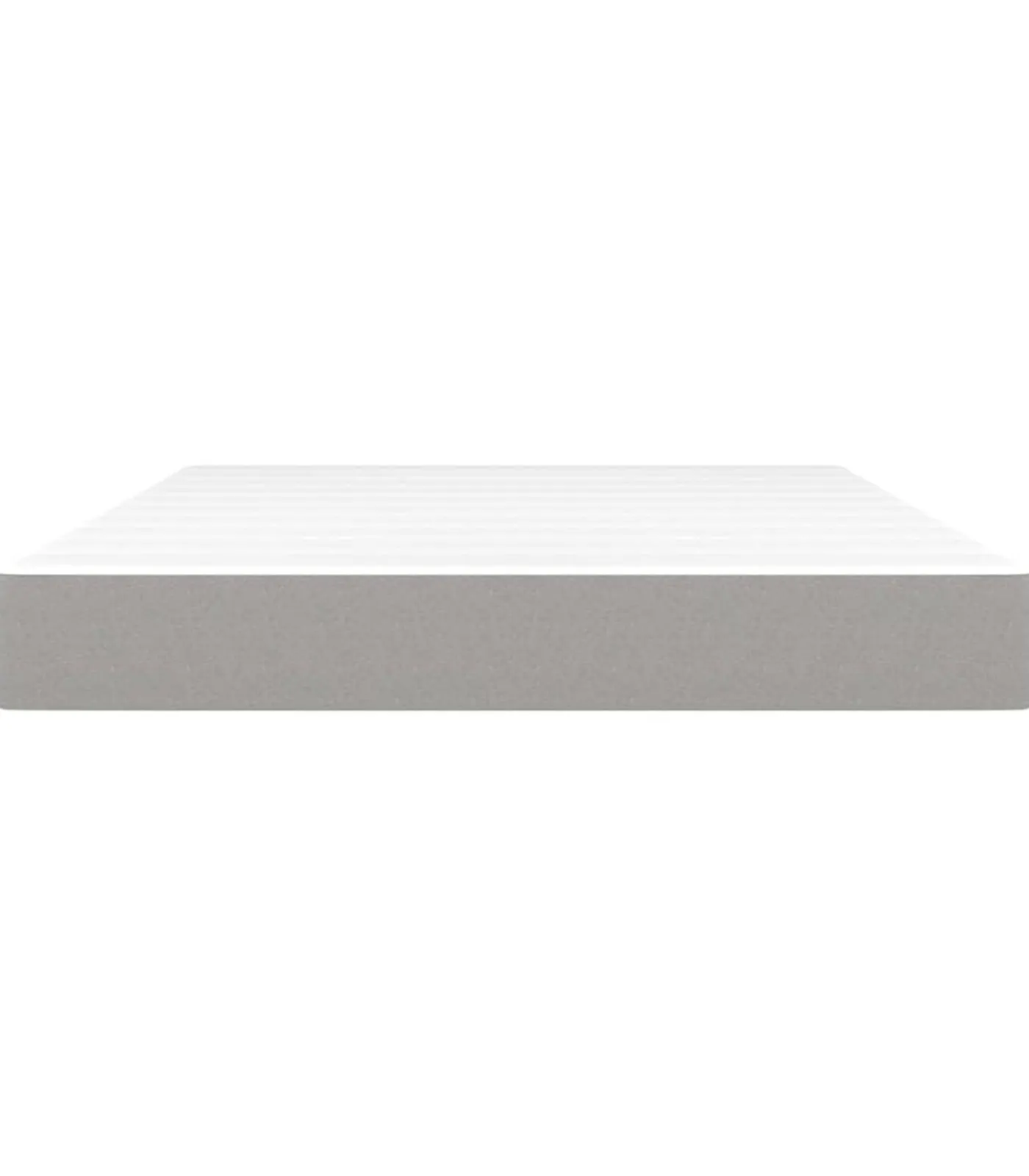 vidaXL Pocketveringmatras 140x190x20 cm stof lichtgrijs