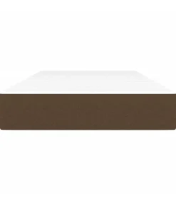 vidaXL Pocketveringmatras 120x190x20 cm stof donkerbruin