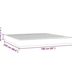 Hot Pocketveringmatras 160x220x20 cm fluweel donkergroen Matrasbeschermer