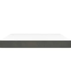 Outlet Pocketveringmatras 160x220x20 cm fluweel donkergrijs Matrasbeschermer