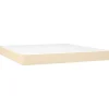 Sale Pocketveringmatras 160x200x20 cm stof crèmekleurig Matrasbeschermer