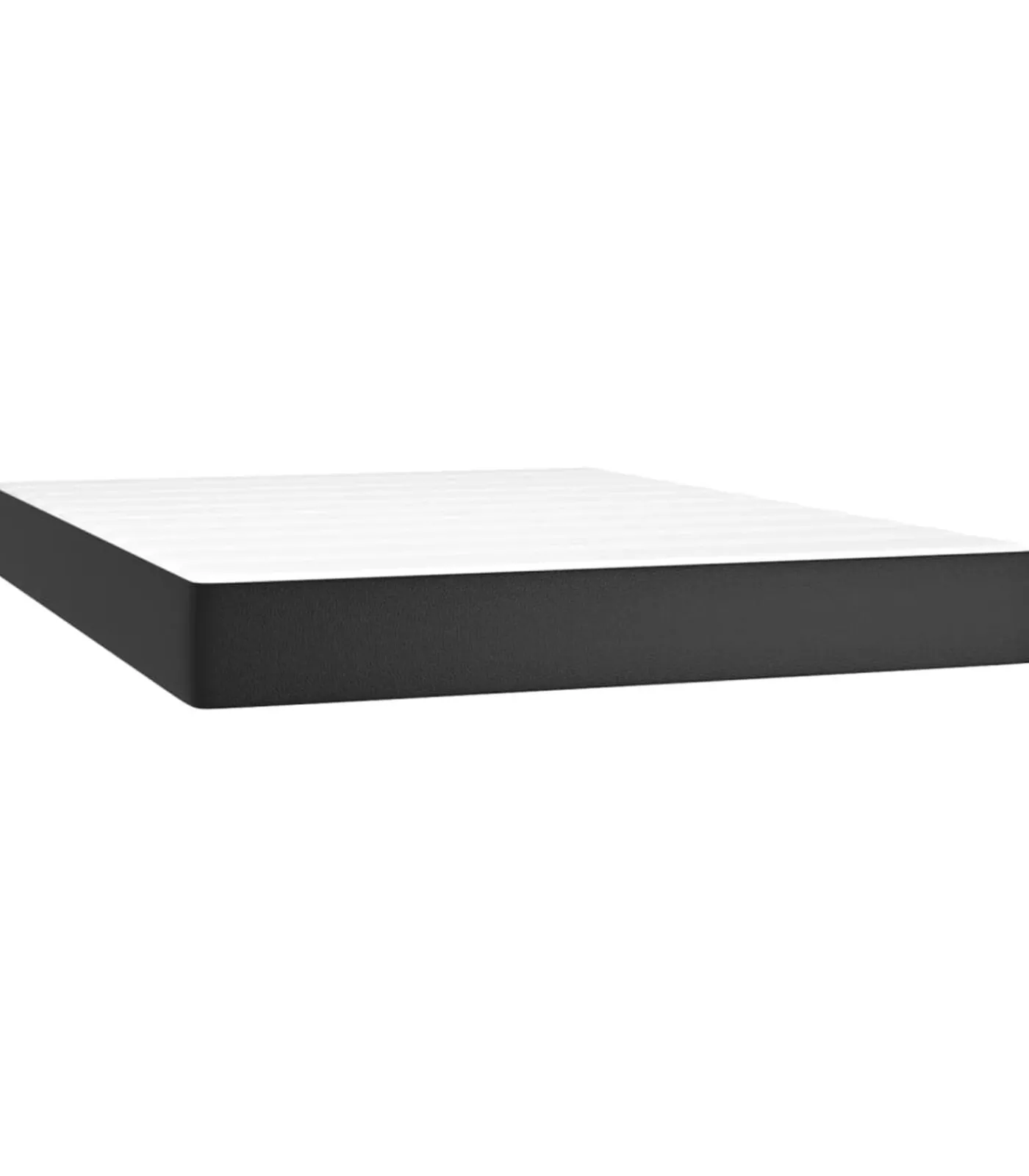 vidaXL Pocketveringmatras 140x200x20 cm kunstleer zwart