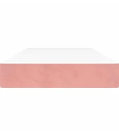 vidaXL Pocketveringmatras 80x210x20 cm fluweel roze
