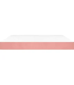 vidaXL Pocketveringmatras 160x220x20 cm fluweel roze