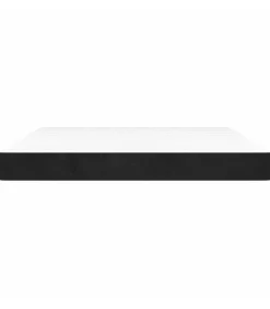 Clearance Pocketveringmatras 160x210x20 cm fluweel zwart Matrasbeschermer