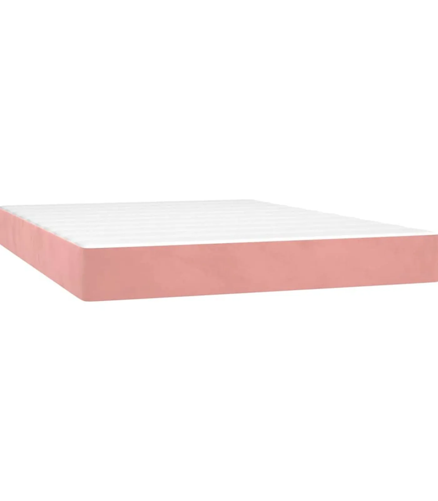 Discount Pocketveringmatras 140x220x20 cm fluweel roze Matrasbeschermer