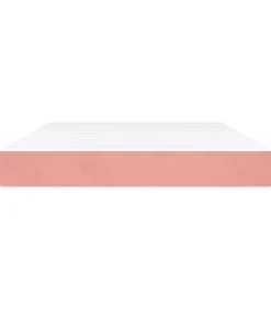 Discount Pocketveringmatras 140x220x20 cm fluweel roze Matrasbeschermer