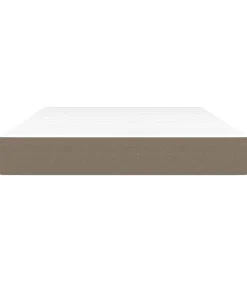 vidaXL Pocketveringmatras 120x200x20 cm stof taupe