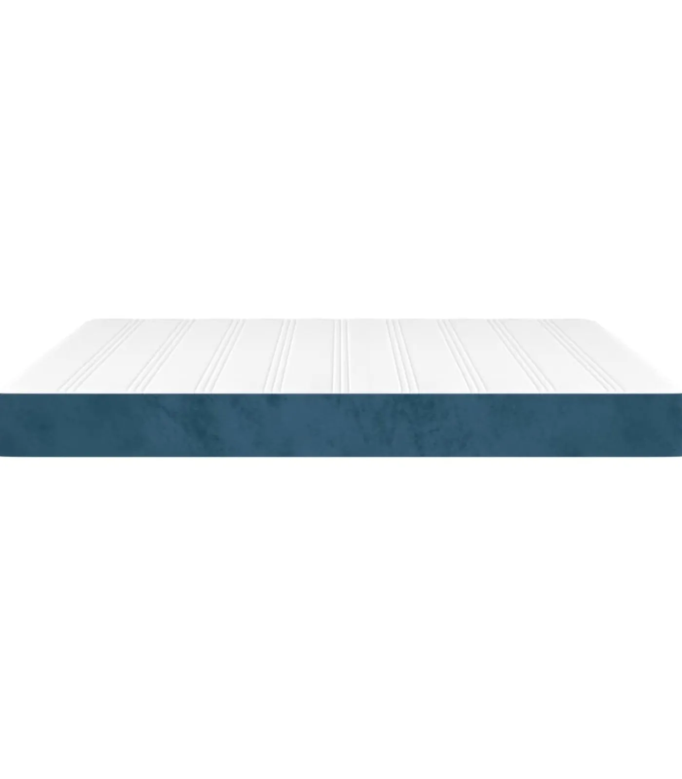 Outlet Pocketveringmatras 160x200x20 cm fluweel donkerblauw Matrasbeschermer