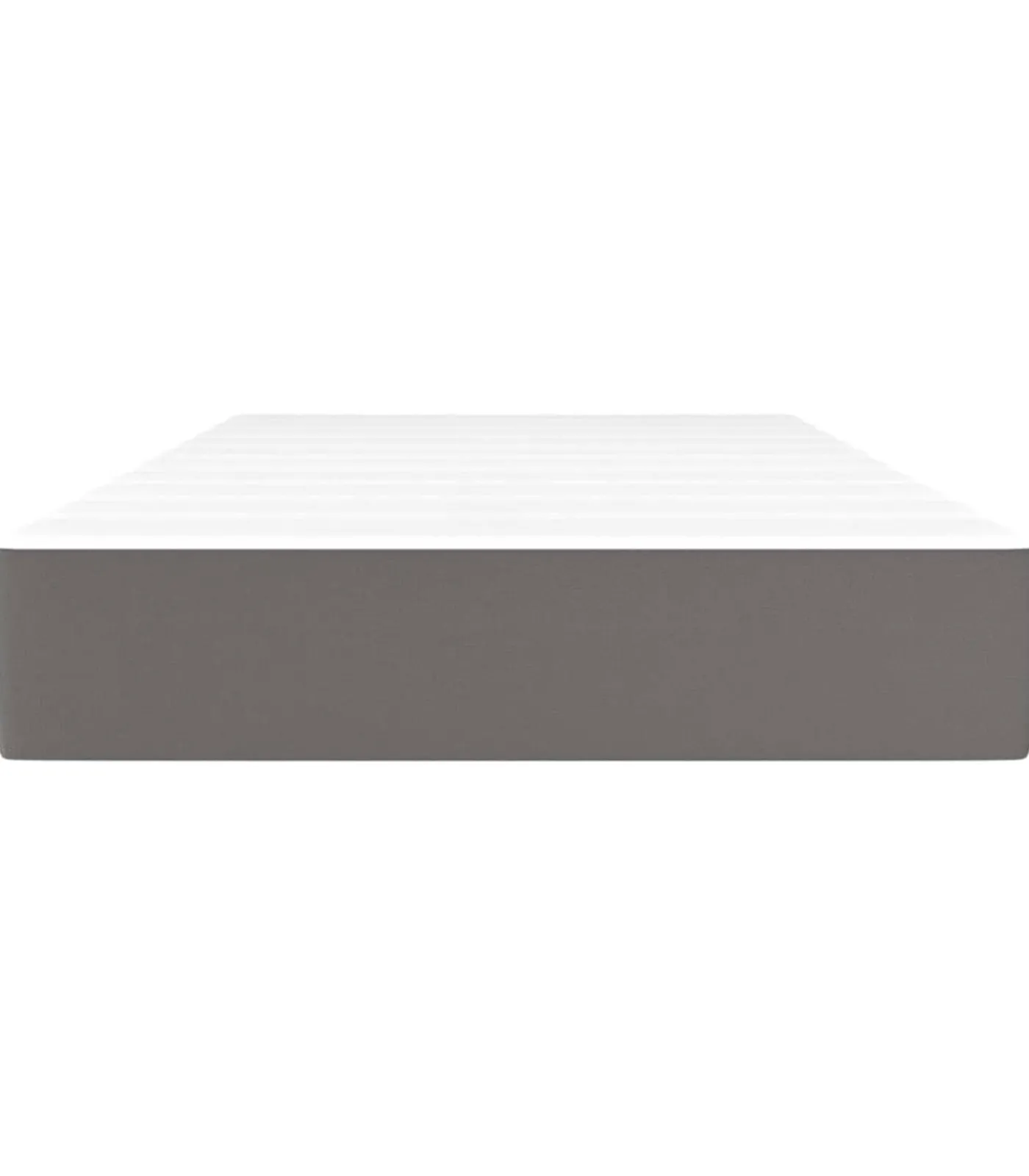 Sale Pocketveringmatras 90x200x20 cm kunstleer grijs Matrasbeschermer